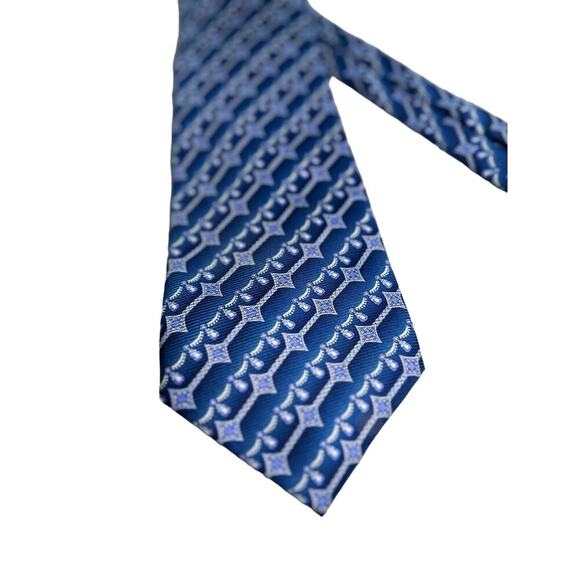 Bijoux Terner 100% Silk Tie Geometric Pattern - Picture 3 of 6